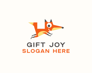 Cute Fox Animal logo design