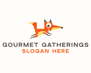 Cute Fox Animal logo design