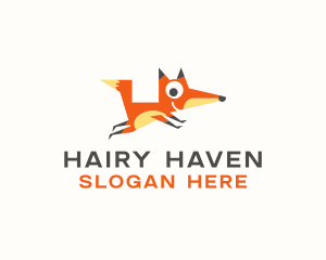 Cute Fox Animal logo design