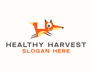 Cute Fox Animal logo design