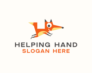 Cute Fox Animal logo design