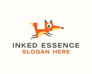 Cute Fox Animal logo design