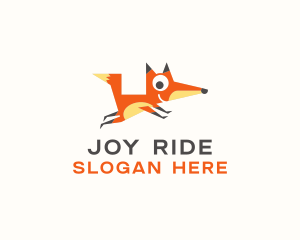 Cute Fox Animal logo design