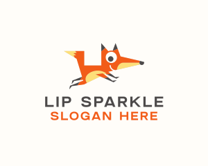 Cute Fox Animal logo design