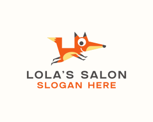 Cute Fox Animal logo design