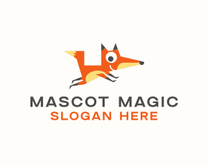 Cute Fox Animal logo design