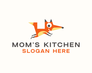 Cute Fox Animal logo design