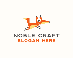 Cute Fox Animal logo design