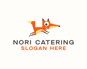 Cute Fox Animal logo design