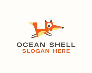 Cute Fox Animal logo design