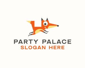 Cute Fox Animal logo design