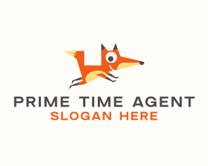 Cute Fox Animal logo design