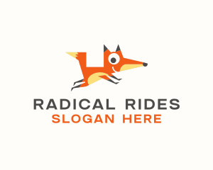 Cute Fox Animal logo design