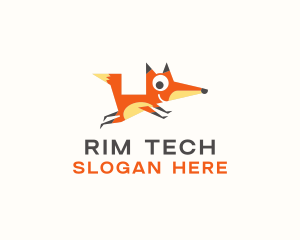 Cute Fox Animal logo design