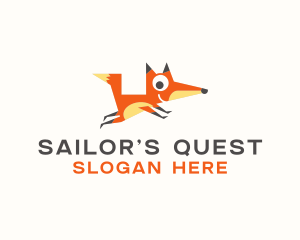 Cute Fox Animal logo design