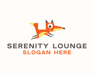 Cute Fox Animal logo design