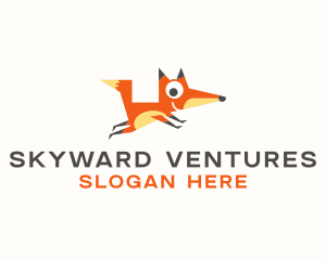 Cute Fox Animal logo design