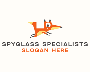 Cute Fox Animal logo design