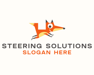 Cute Fox Animal logo design