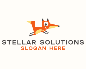 Cute Fox Animal logo design