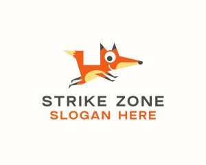 Cute Fox Animal logo design