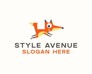 Cute Fox Animal logo design