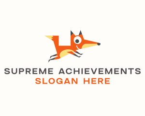 Cute Fox Animal logo design