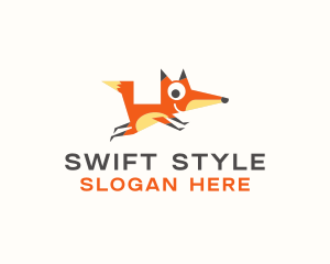 Cute Fox Animal logo design