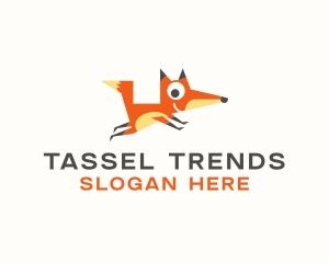 Cute Fox Animal logo design