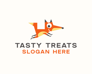 Cute Fox Animal logo design