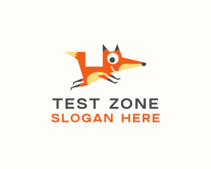 Cute Fox Animal logo design