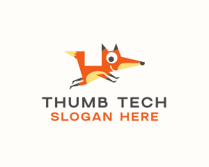 Cute Fox Animal logo design