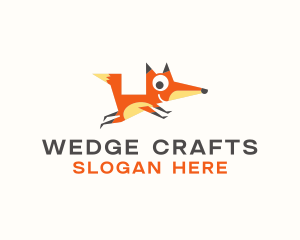 Cute Fox Animal logo design