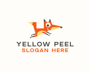 Cute Fox Animal logo design