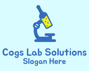 Wine Bottle Lab logo design