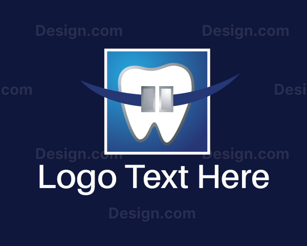 Orthodontics Dental Tooth Logo