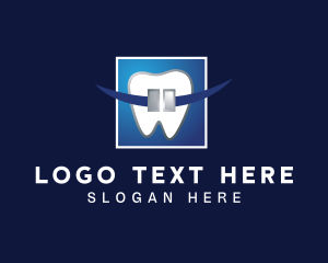 Orthodontics Dental Tooth logo