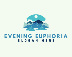 Alpine Mountain Hiking logo design