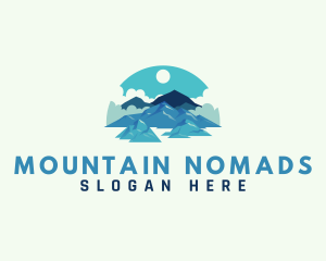 Alpine Mountain Hiking logo design