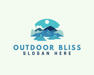 Alpine Mountain Hiking logo design