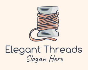 Thread Sewing Spool logo