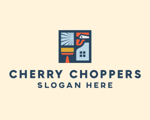 Window Home Cleaning  logo design