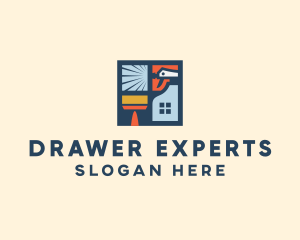 Window Home Cleaning  logo design