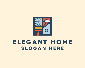 Window Home Cleaning  logo design