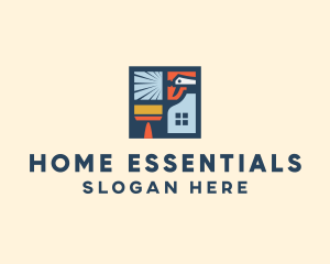 Window Home Cleaning  logo design