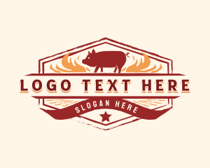 Roast Pig Barbecue Logo