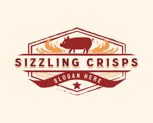 Roast Pig Barbecue logo design