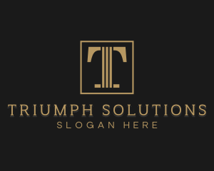 Premium Firm Letter T logo design