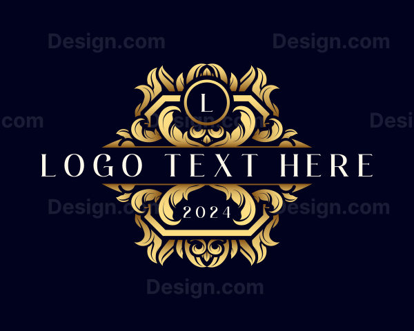 Luxury Ornament Wreath Logo