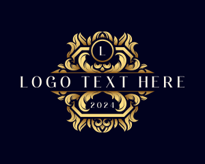 Luxury Ornament Wreath logo